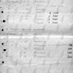 13ον Κυνήγι 1978-λίστα χειρόγραφη με βραβεία