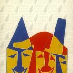 Δίπτυχη κάρτα ευχών με εξώφυλλο καρναβαλικό σχέδιο-1988